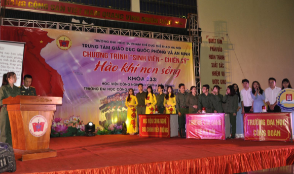 Trung tâm Giáo dục quốc phòng an ninh, Trường Đại học Sư phạm TDTT Hà Nội đã tổ chức chương trình “Sinh viên-chiến sĩ”