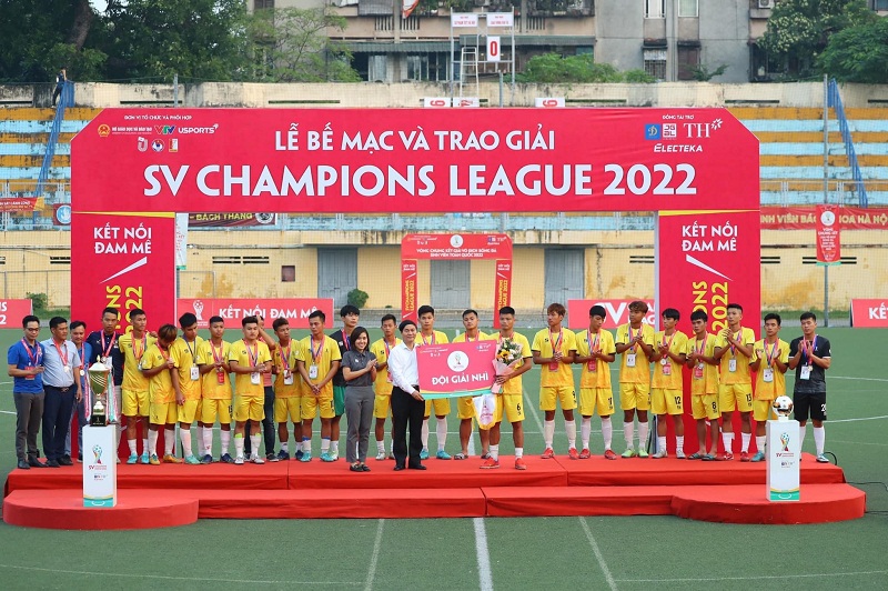 Đội tuyển SV Nhà trường giành ngôi Á quân giải bóng đá SV Champions League 2022