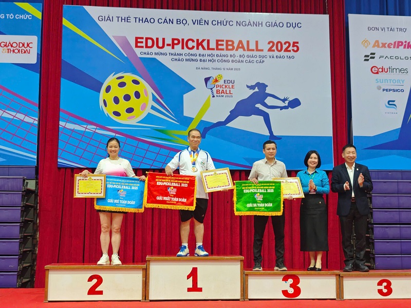 Khẳng định sức bật phong trào qua thành công tại Giải Pickleball Công đoàn Giáo dục Việt Nam 2025