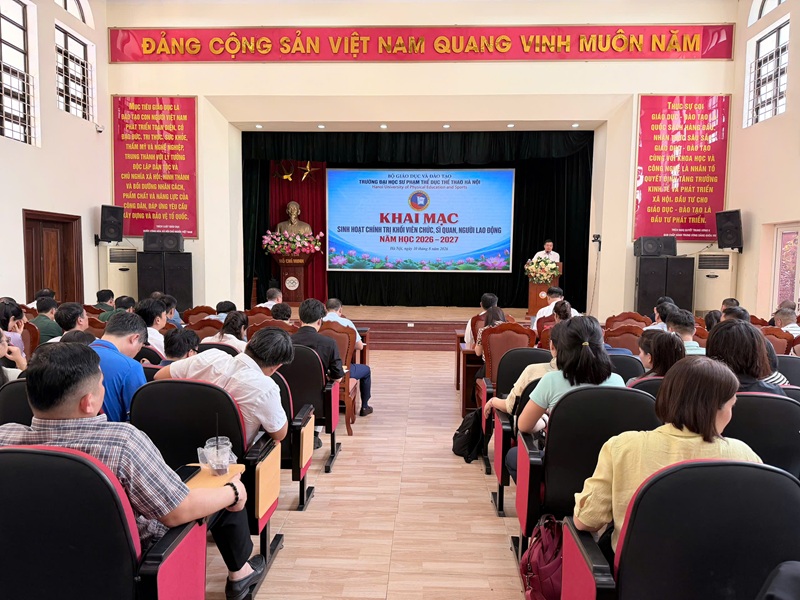KHAI MẠC ĐỢT SINH HOẠT CHÍNH TRỊ KHỐI VIÊN CHỨC, SĨ QUAN VÀ NGƯỜI LAO ĐỘNG NĂM HỌC 2026 – 2027