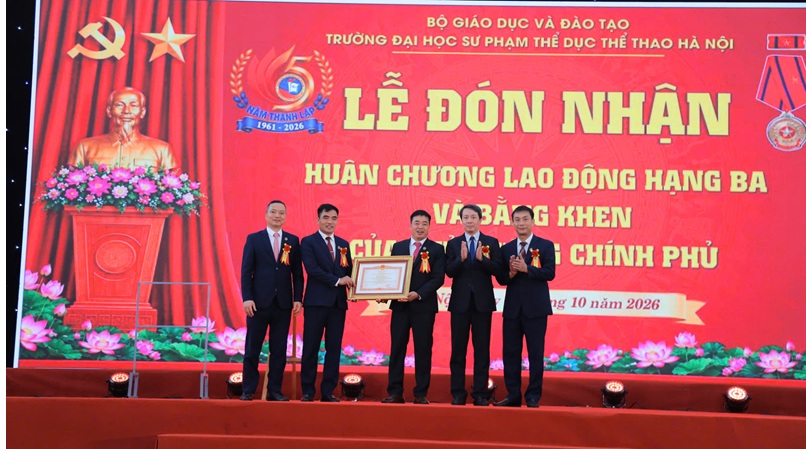TRƯỜNG ĐẠI HỌC SƯ PHẠM THỂ DỤC THỂ THAO HÀ NỘI LONG TRỌNG TỔ CHỨC LỄ KỶ NIỆM 65 NĂM THÀNH LẬP (1961–2026)