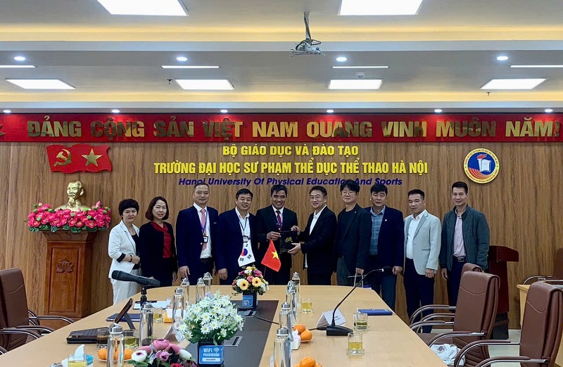 Trường Đại học Sư phạm TDTT Hà Nội làm việc với Trường nghệ thuật biểu diễn và TDTT - Đại học Hanyang - Hàn Quốc