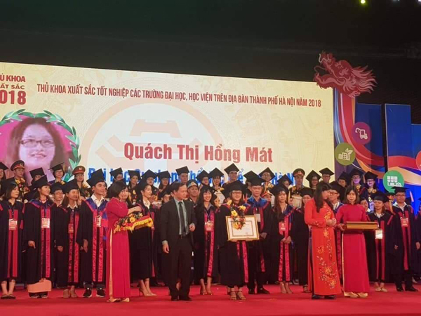 Sinh viên Nhà trường được vinh danh thủ khoa xuất sắc tốt nghiệp năm 2018