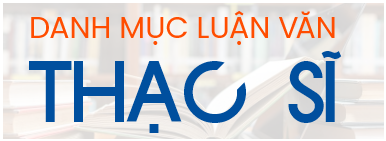 Danh mục luận văn thạc sĩ khóa 10 năm 2024