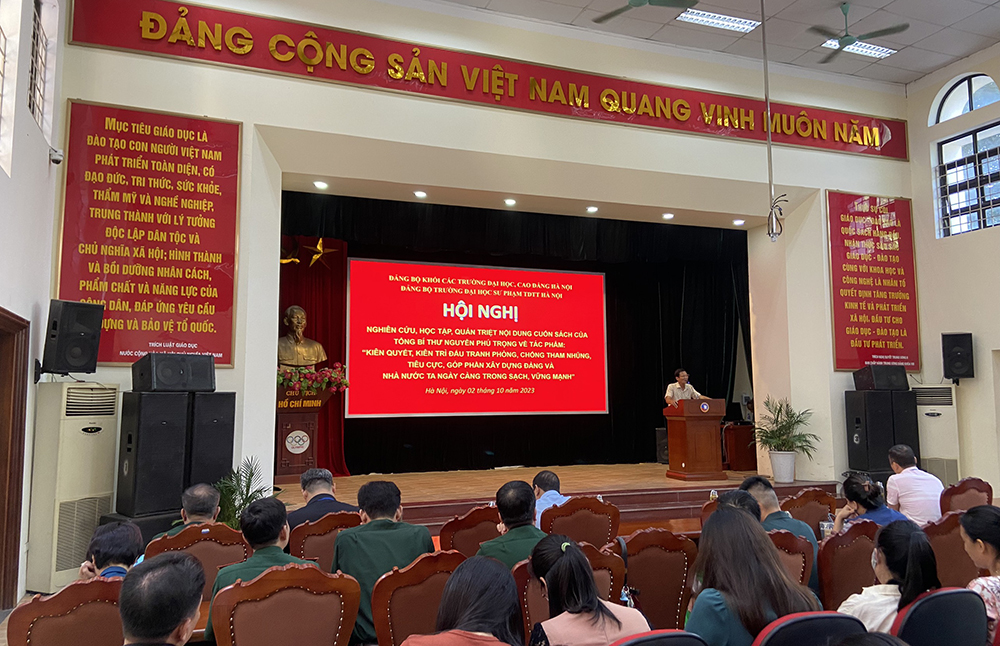 Hội nghị nghiên cứu, học tập, quán triệt nội dung cuốn sách của Tổng Bí thư Nguyễn Phú Trọng về công tác phòng chống tham nhũng