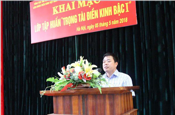  Trường Đại học Sư phạm TDTT Hà Nội phối hợp với Liên đoàn Điền kinh Việt Nam tổ chức khai mạc lớp tập huấn trọng tài điền kinh bậc 1