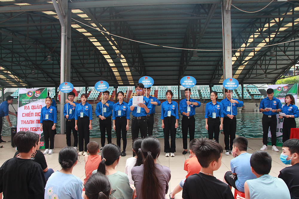 Tuổi trẻ Sư phạm TDTT Hà Nội ra quân tình nguyện mùa hè 2022