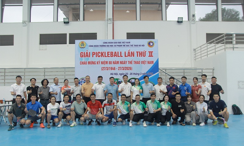 KHAI MẠC GIẢI PICKLEBALL CÔNG ĐOÀN TRƯỜNG LẦN THỨ II NĂM 2026