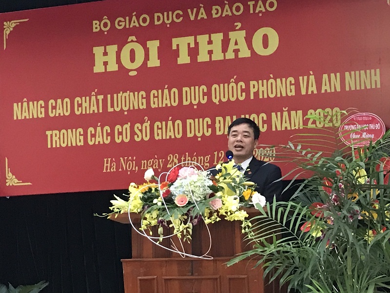 Nhà trường đăng cai tổ chức Hội thảo “Nâng cao chất lượng Giáo dục quốc phòng và an ninh trong các cơ sở giáo dục đại học năm 2020”