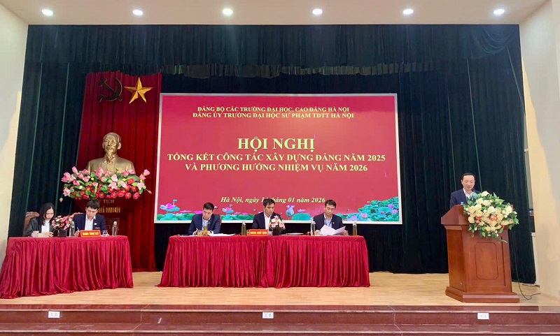 Hội nghị tổng kết công tác xây dựng Đảng năm 2025,  triển khai phương hướng, nhiệm vụ trọng tâm năm 2026