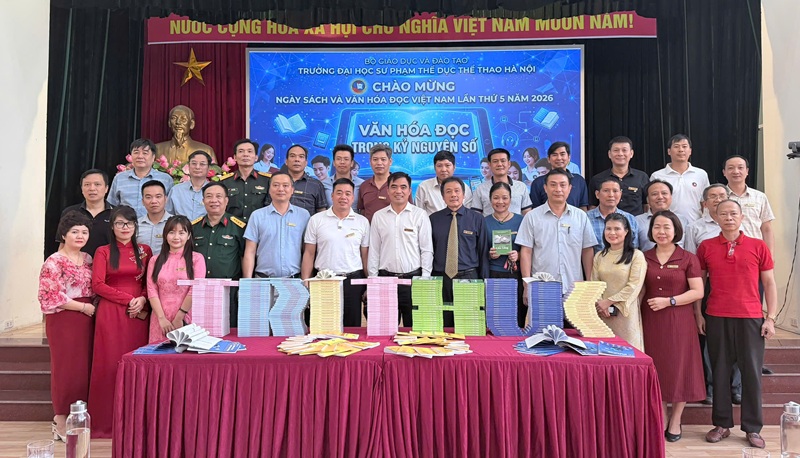TRƯỜNG ĐẠI HỌC SƯ PHẠM THỂ DỤC THỂ THAO HÀ NỘI TỔ CHỨC NGÀY SÁCH VÀ VĂN HÓA ĐỌC VIỆT NAM NĂM 2026
