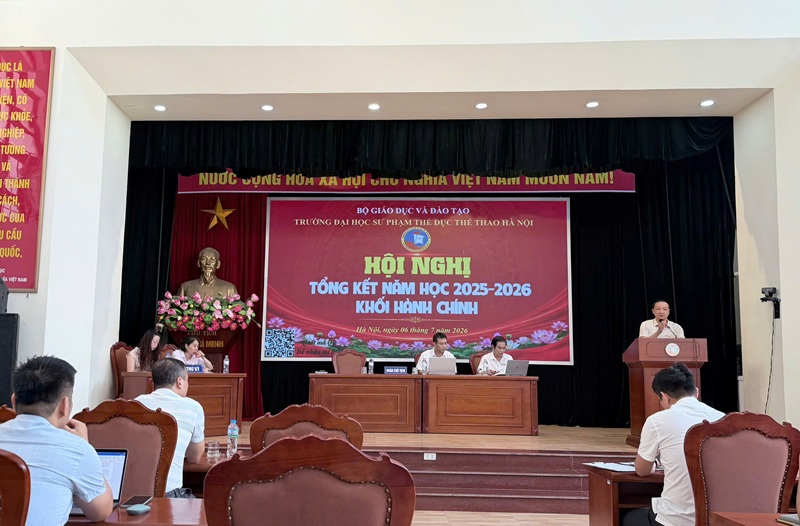 HỘI NGHỊ TỔNG KẾT NĂM HỌC 2025–2026 KHỐI HÀNH CHÍNH: PHÁT HUY VAI TRÒ THAM MƯU, ĐỔI MỚI QUẢN TRỊ, HƯỚNG TỚI PHÁT TRIỂN BỀN VỮNG