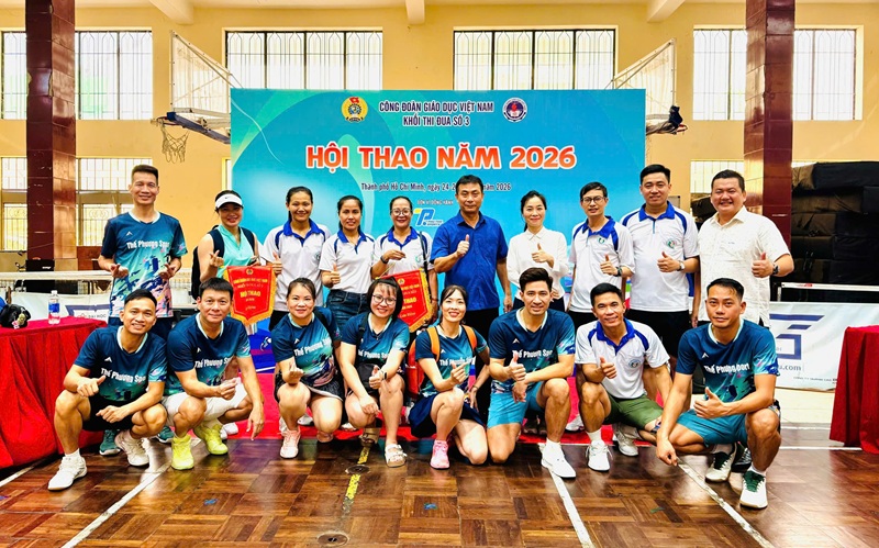 CÁN BỘ, GIẢNG VIÊN, VIÊN CHỨC HUPES GẶT HÁI NHIỀU THÀNH TÍCH TẠI HỘI THAO CÔNG ĐOÀN GIÁO DỤC VIỆT NAM NĂM 2026